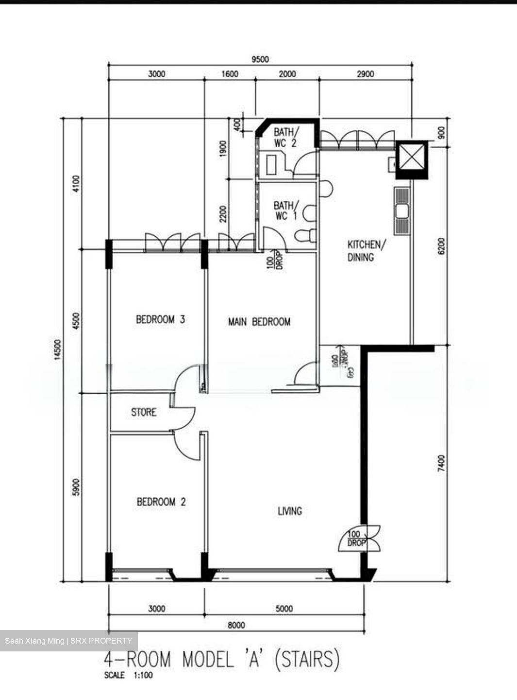Blk 113 Sunset Way Residence (Clementi), HDB 4 Rooms #552094001
